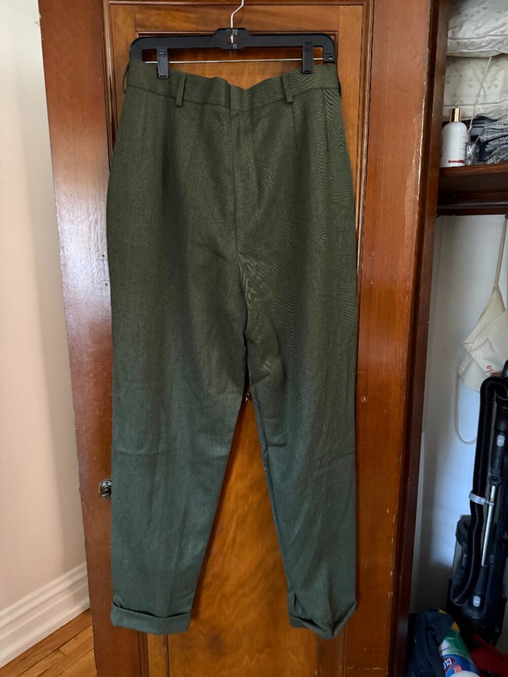 Vintage Burberry's London Army Green Slacks Trousers